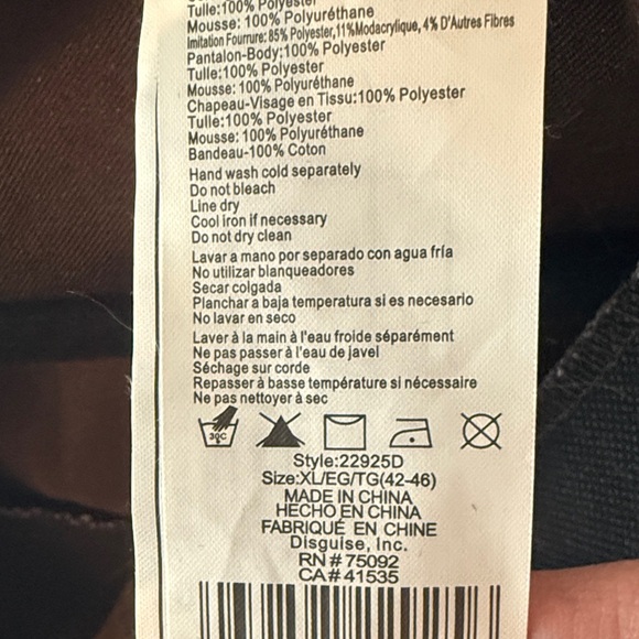 Pirates of the Caribbean Jack Sparrow XL - Picture 6 of 12